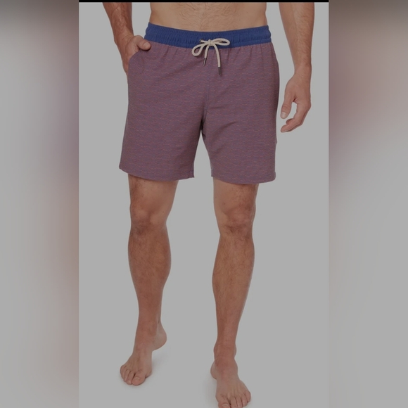 Fair Harbor Red Bayberry Swim Trunks Size L - Picture 1 of 8